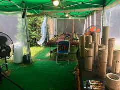 こちらが製作体験現場となります。製作時間は大人で約1時間、小学生で1時間半くらいが目安です。