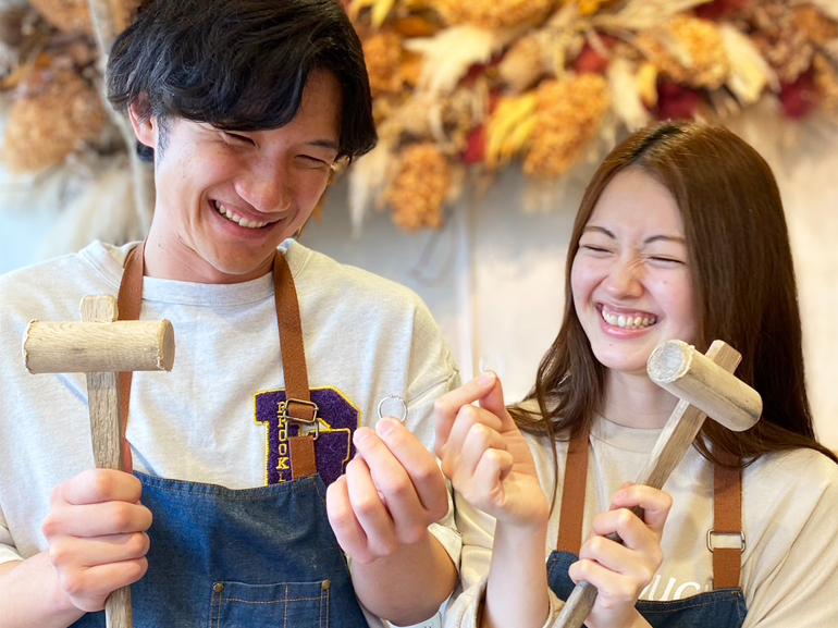 ちょっと大変だけど出来上がりの感動が違う♪ほとんどの指輪を作る工程を自分で作るフルコース