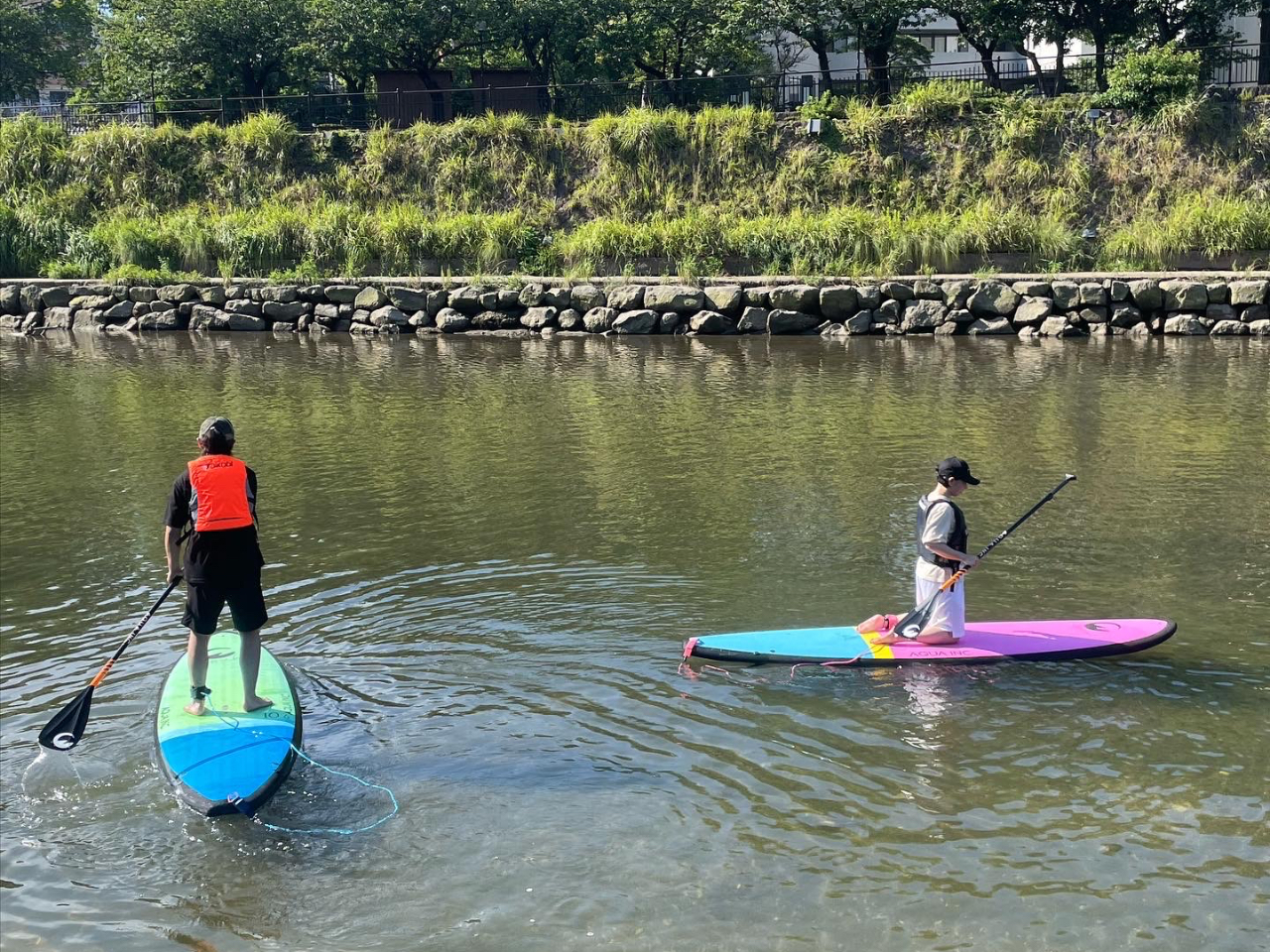 最初は座ってチャレンジ!