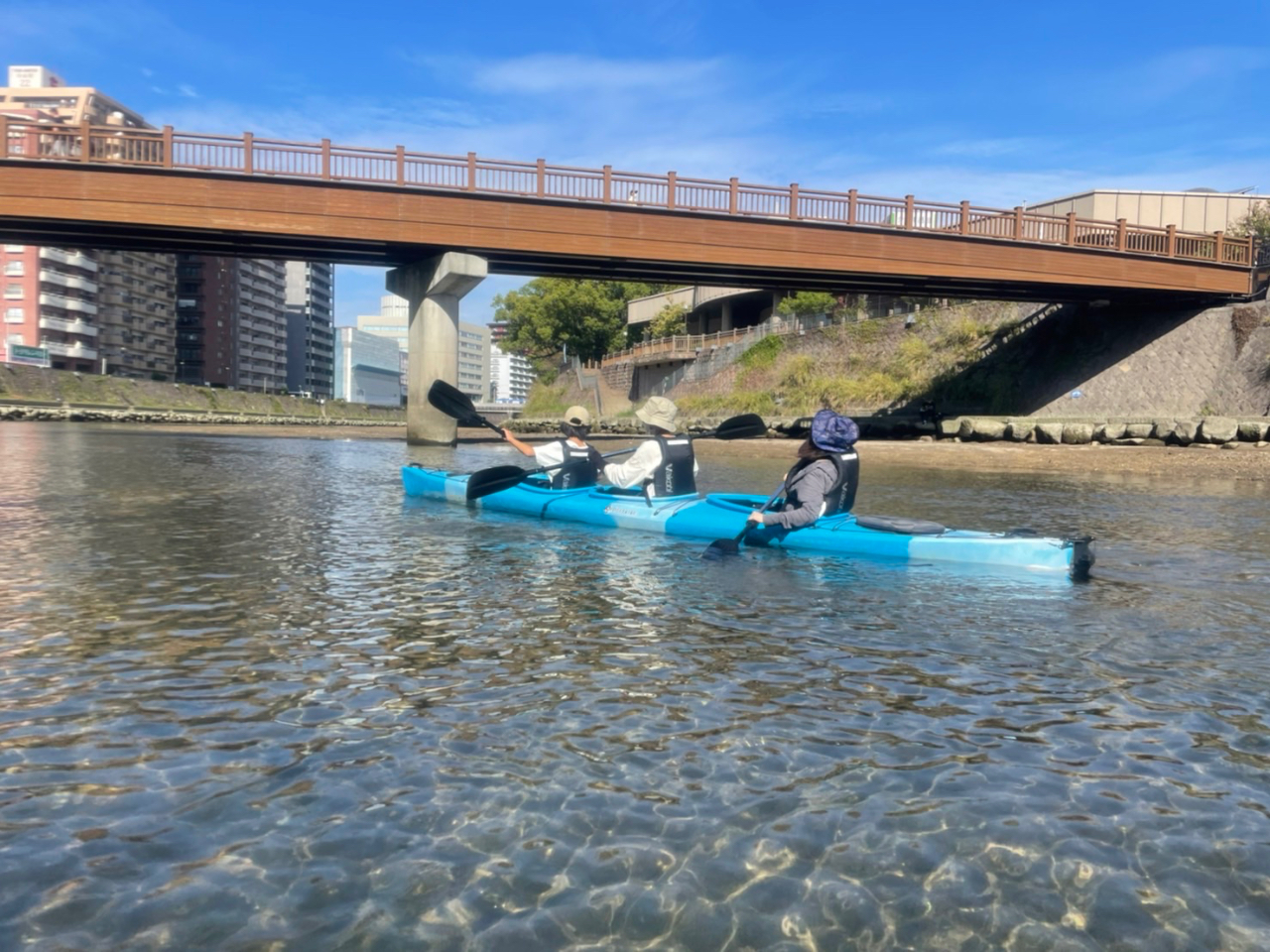 シーカヤックも選べます!安定性抜群なので濡れる心配なし!
