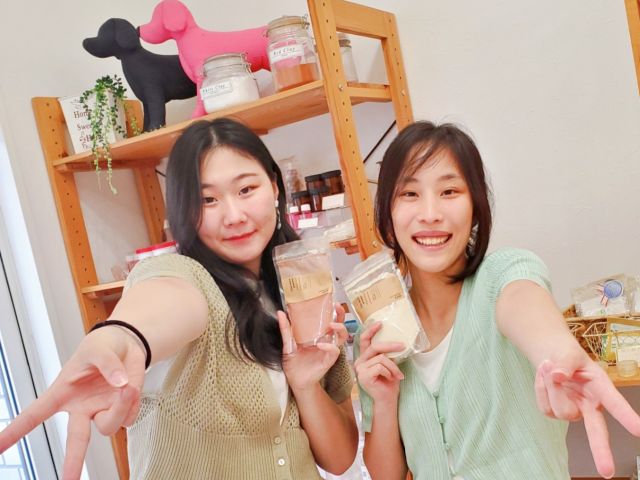 それぞれのお肌に合ったクレイパックパウダーが完成♪