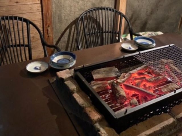 雨天でもOK。屋根付きスペースでBBQも可能です