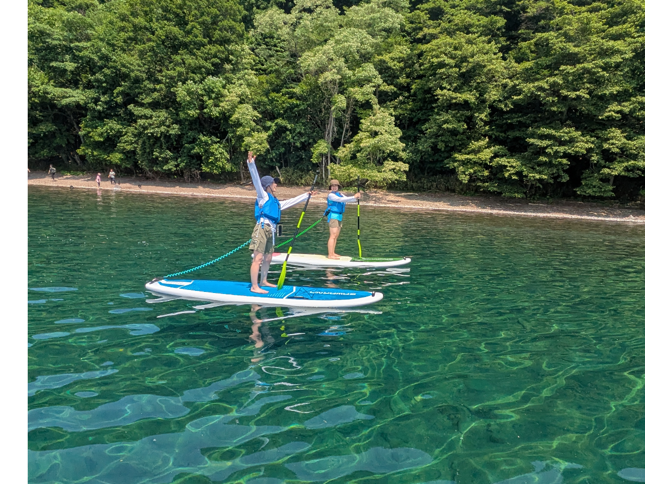 【札幌エリア】クリアな水面をSUP。水質11年連続日本一の支笏湖でSUP体験★《...