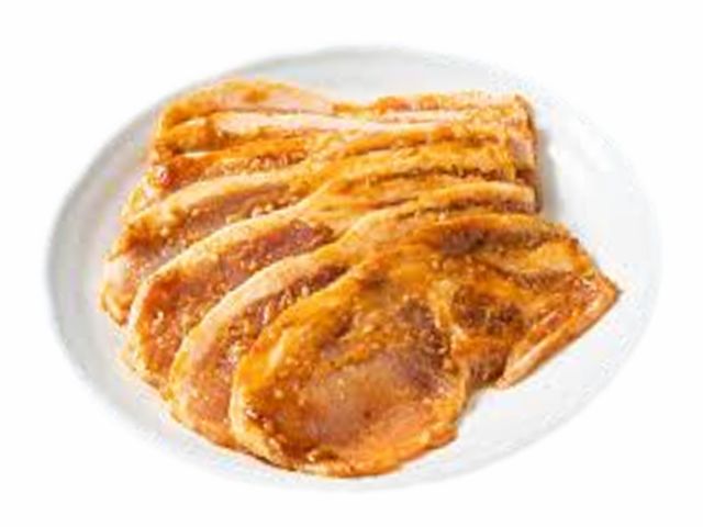 秩父名物!定峰特製の豚の味噌漬け、大人気です。2枚入り550円