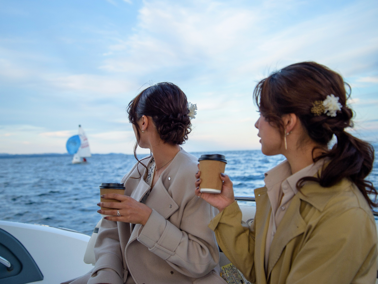 間近でヨットやサンフラワーも見れるかも♪