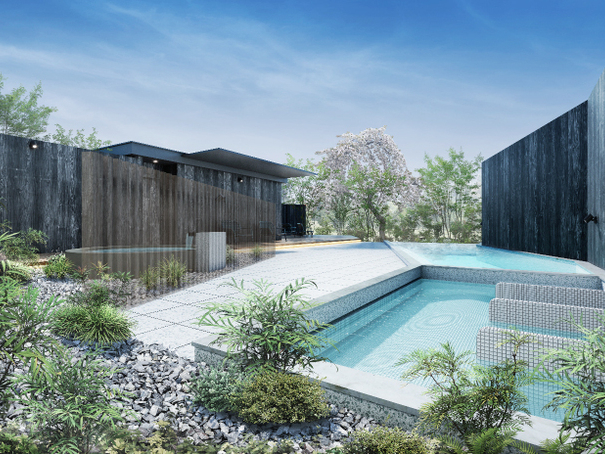 満月をイメージした露天風呂です!寝湯、サウナがあります!