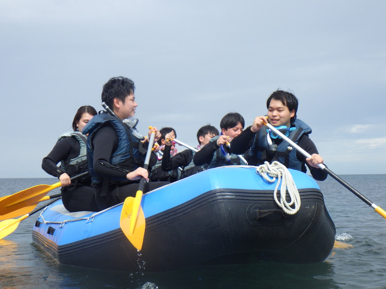 【佐渡】【ラフティング半日体験】家族で参加!(海コース)