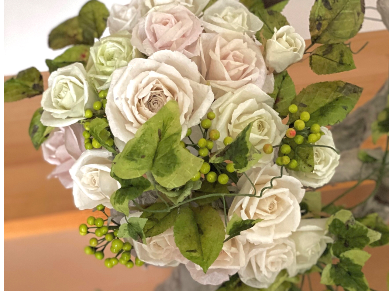 遠野和紙ウェディングブーケ