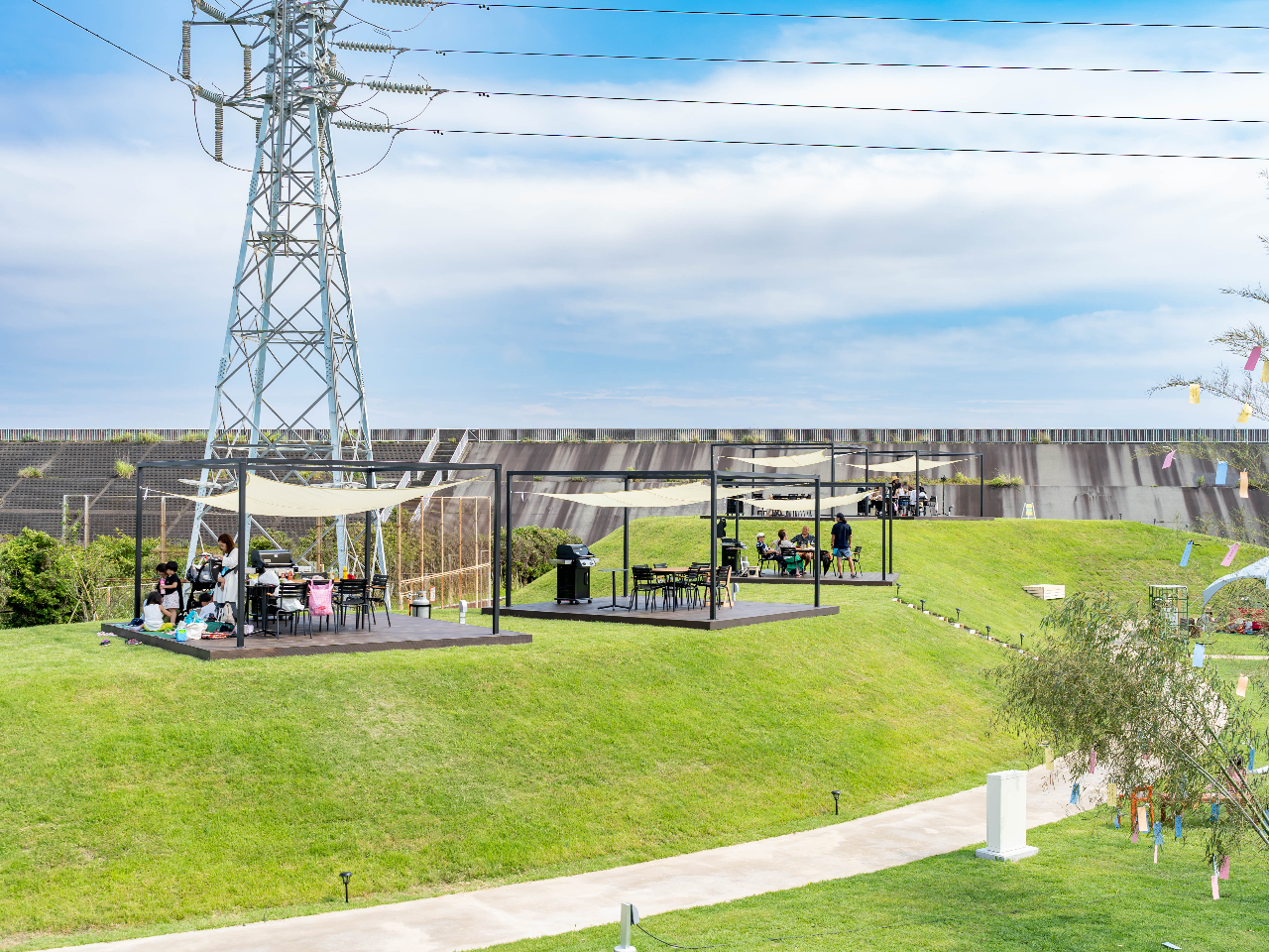 見晴らしの良い山の上デッキ♪