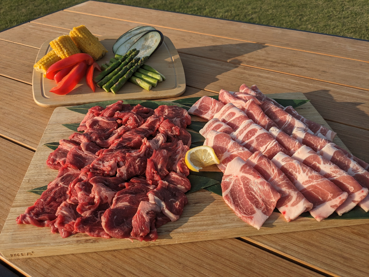 カジュアルコース（写真は4人前です）