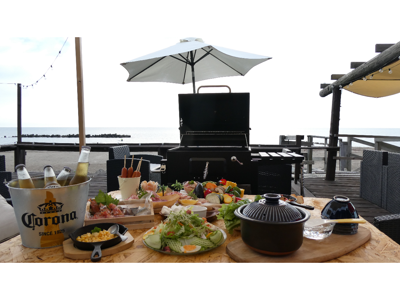 【柏崎市】手ぶらでバーベキュー/海の家利用可