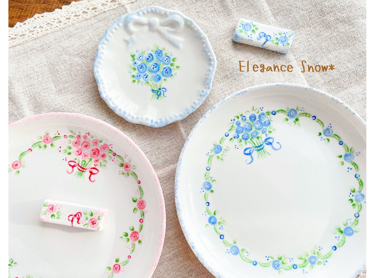 筆を使わないで描くプチローズ