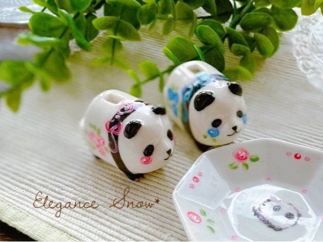 【オプション:パンダ蚊取り線香立て】このままでも可愛い