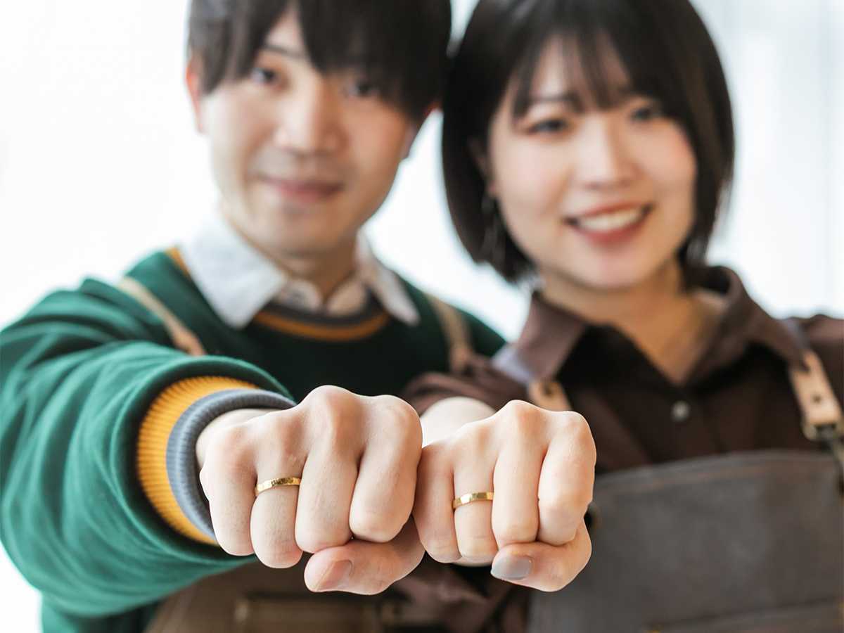 ≪土日祝はこちら≫【手作りペアリングづくり】\ふたりの大切な記念日・思い出に/カ...