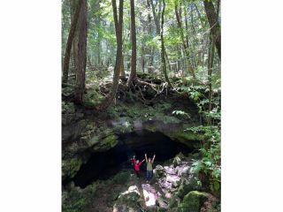 神秘の森の洞窟で(^^♪インスタ映え間違いなし!!