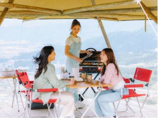 「ザ・ヴェランダ石打丸山」の絶景席で手ぶらでBBQ体験☆※イメージ