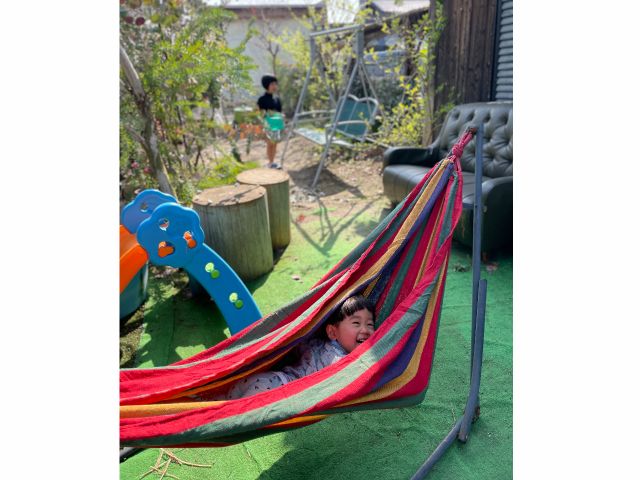 ハンモックでまったりも◎