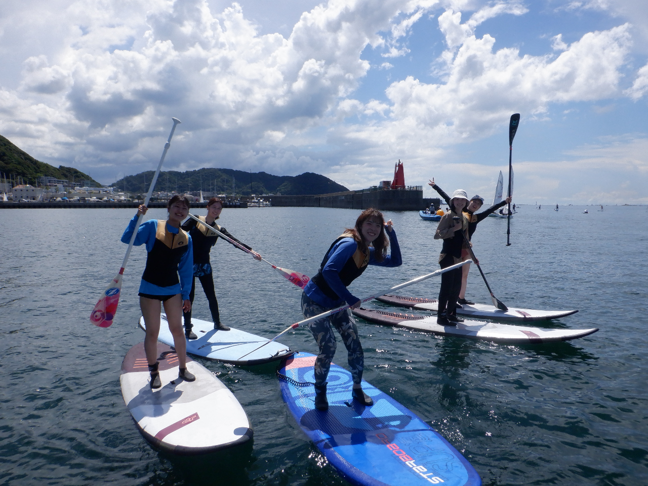 海上で写真撮影!