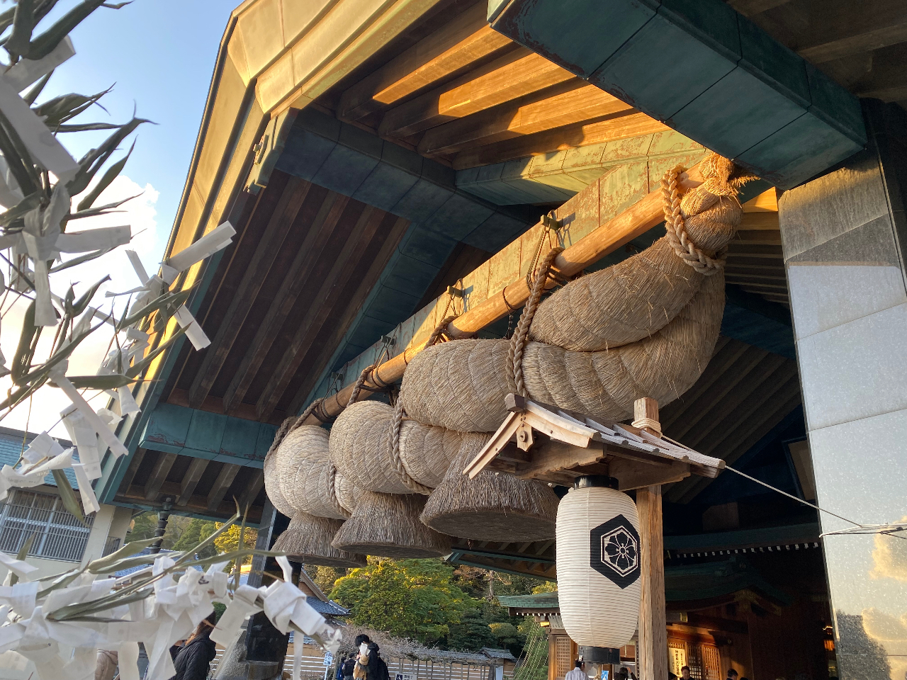 神楽殿 大しめ縄