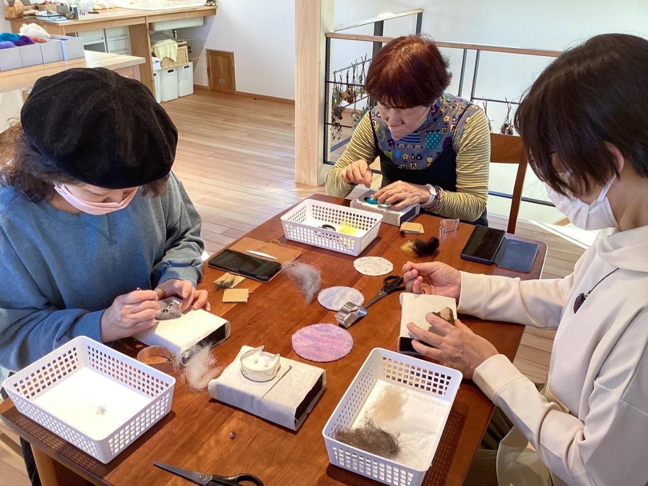 【わくわく体験!飛騨高山対象】ニードルで作る羊毛フエルト体験☆