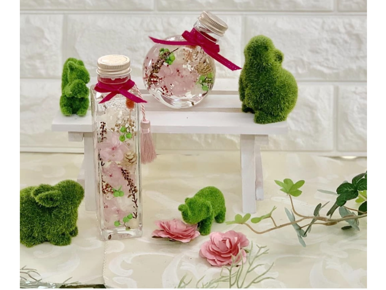 *:._お好きなお花を選んで作る♪ハーバリウム2本制作体験_.:*女性・ファミリ...