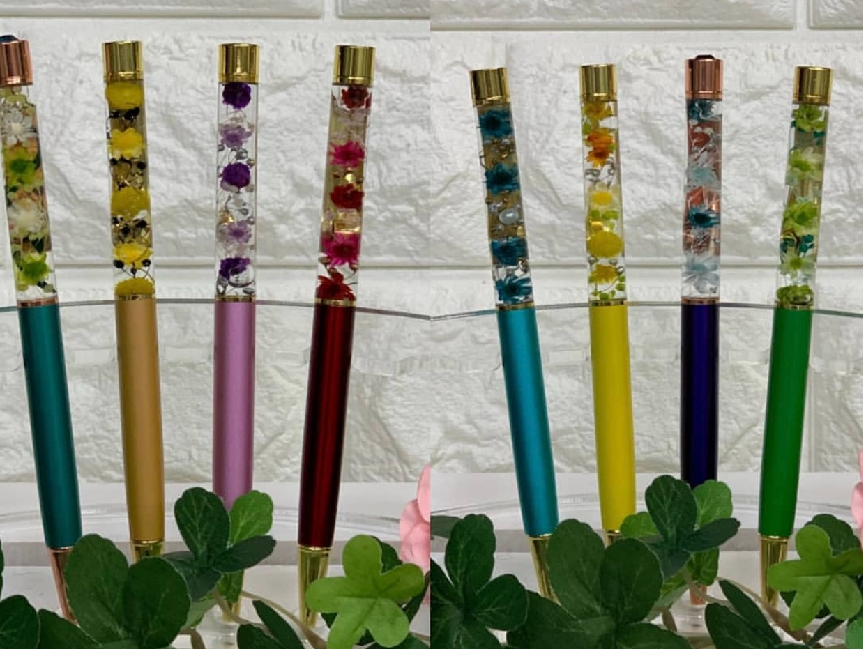 *:._お好きなお花を選んで作る♪ハーバリウムボールペン制作体験_.:*女性・フ...
