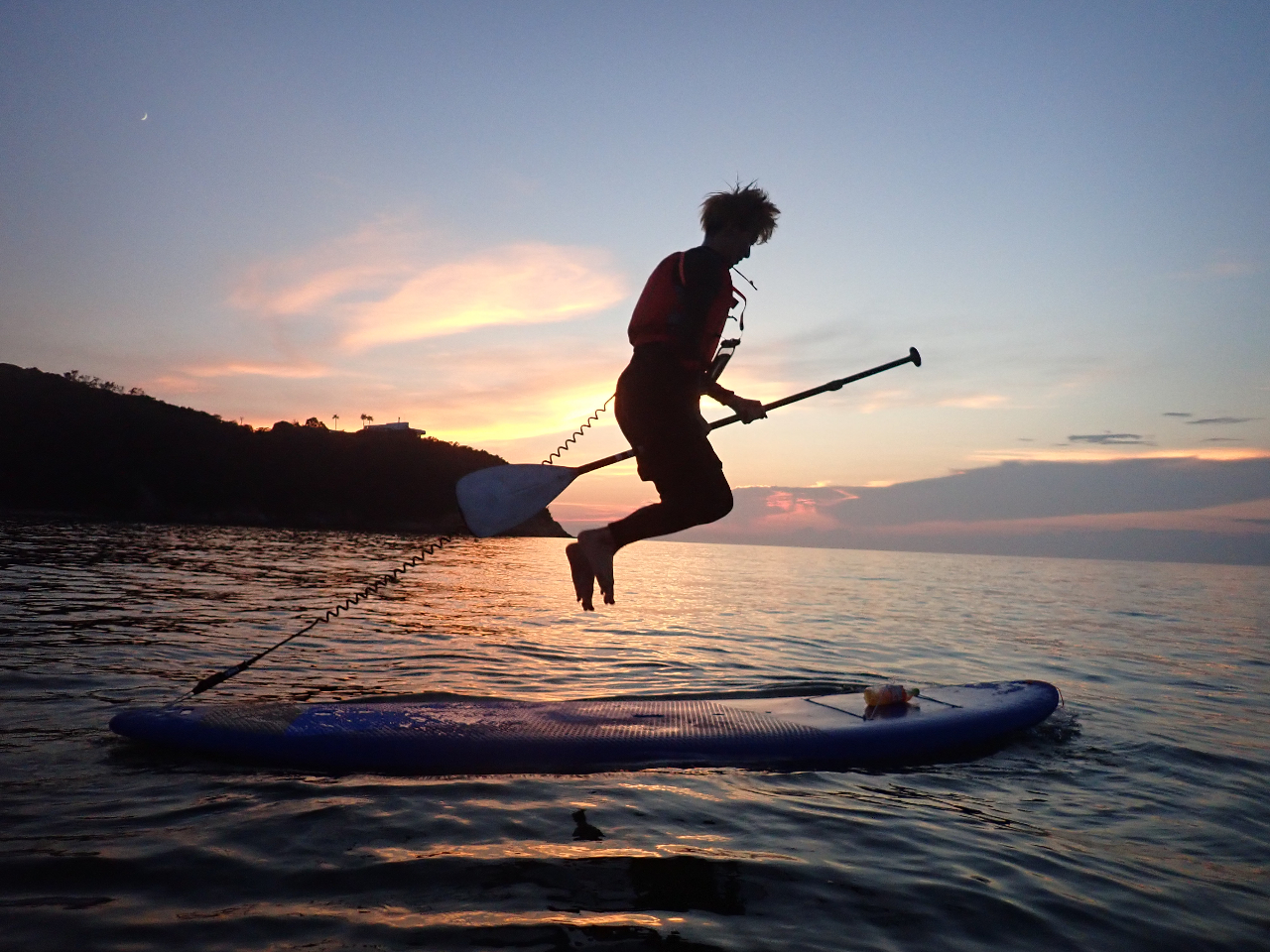 サンセットならではのおもしろシルエット写真