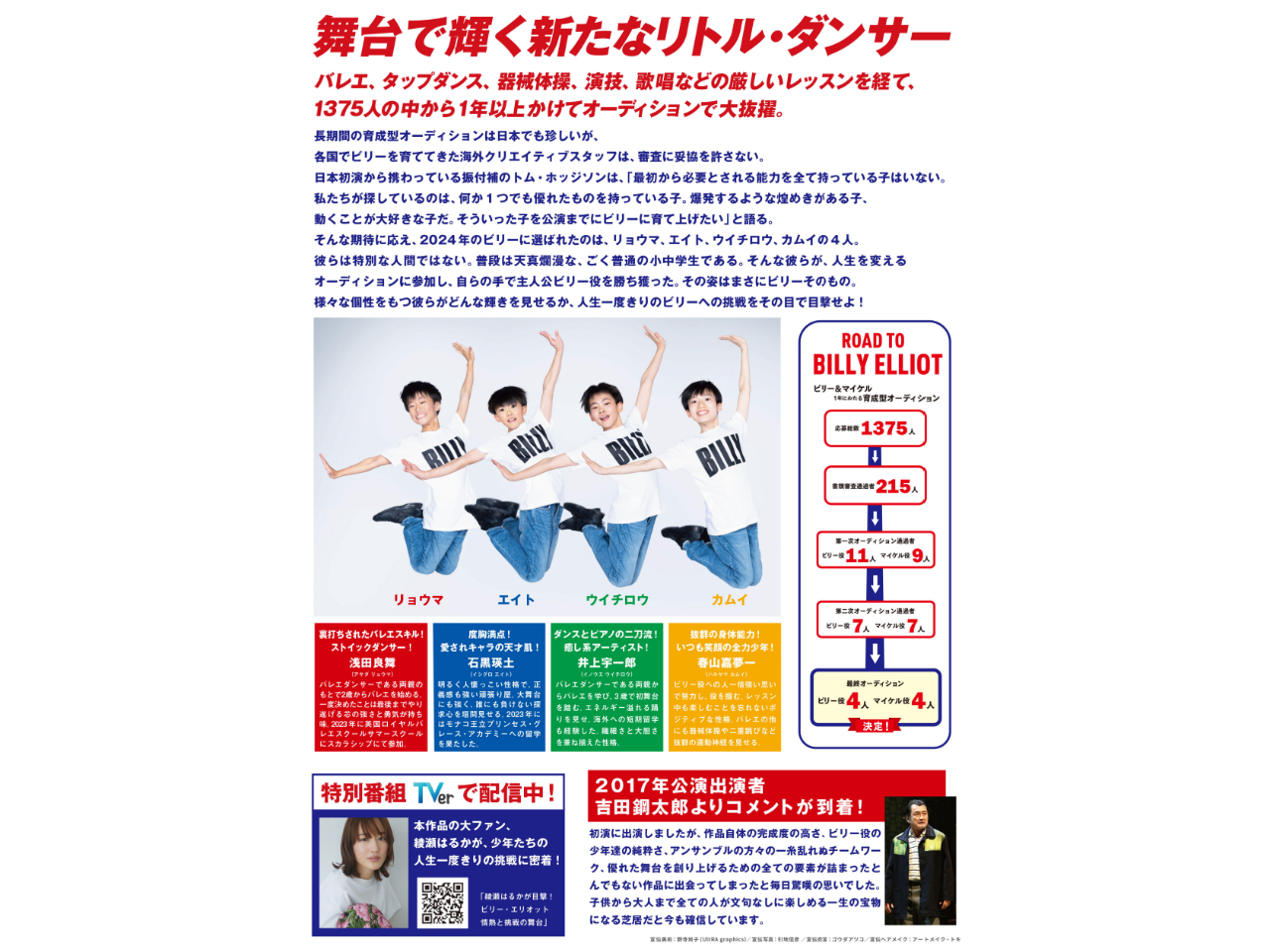 値下げミュージカルビリーエリオット8/9 S席1枚 値下げミュージカルビリーエリオット8/9 S席1枚