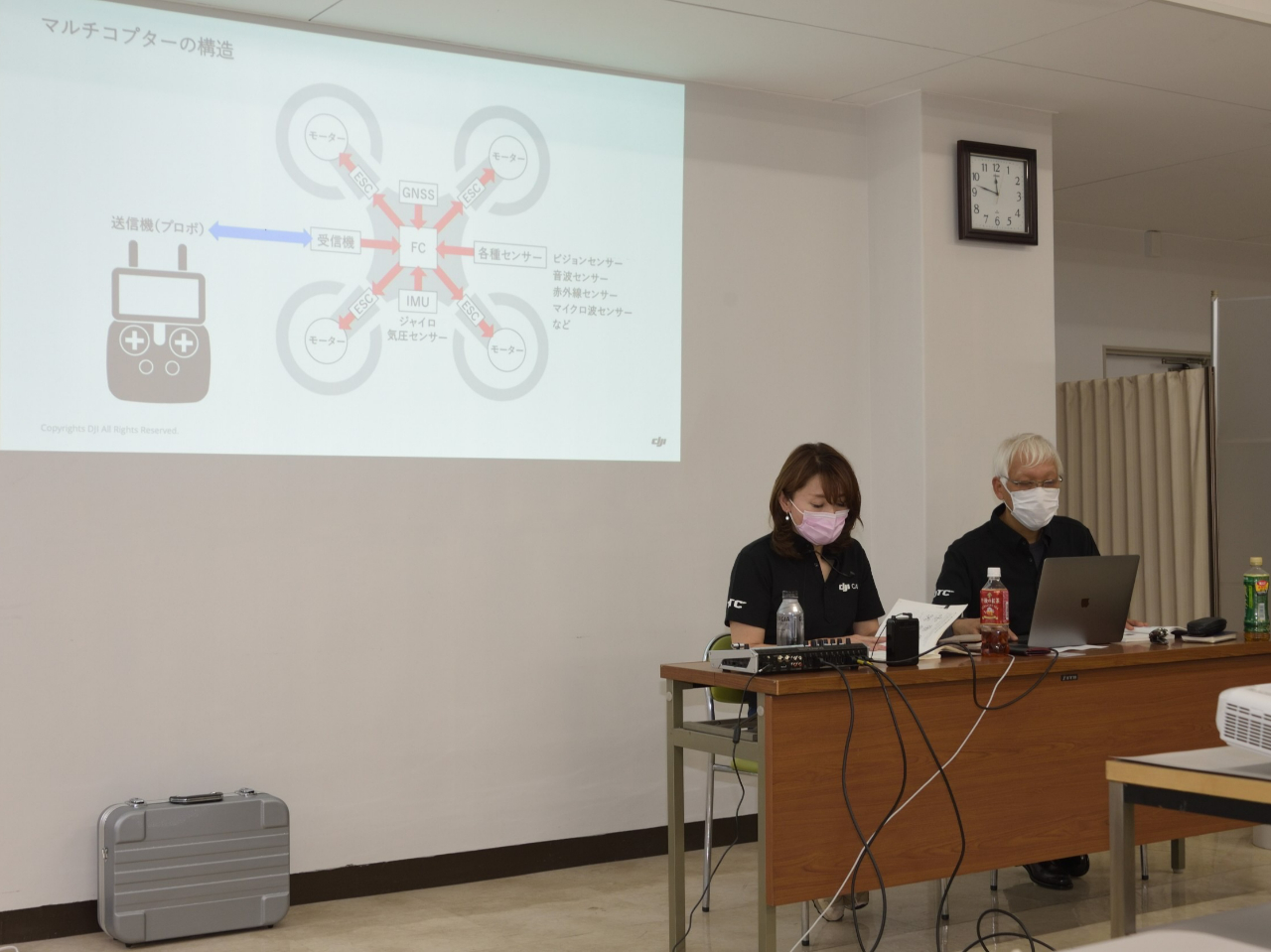 レクチャーもしっかり◎ドローンの事、法令の事などもお教えします!