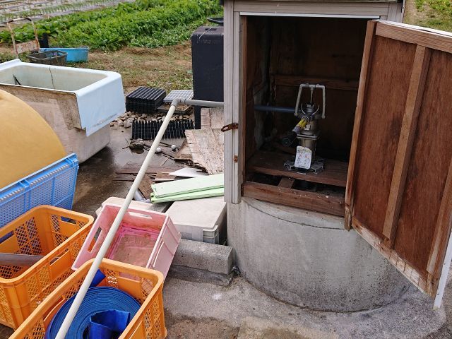 井戸で手を洗えますよ。結構楽しいです。