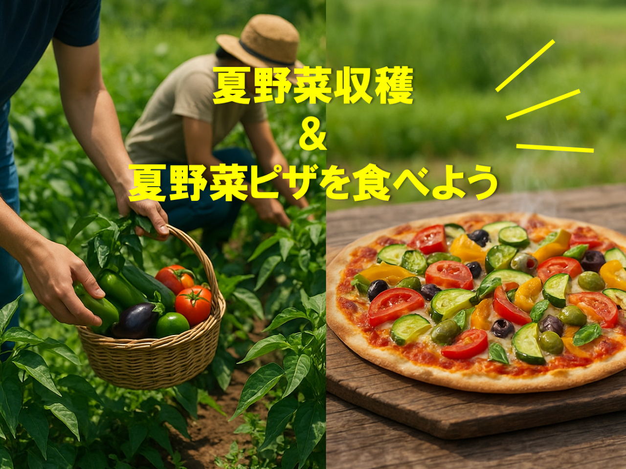【埼玉県×農業体験】春夏野菜の収穫体験&夏野菜ピザを食べよう！