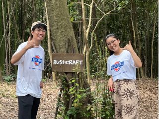 ブッシュクラフトサイトは自然に近い環境でリラックスできます♪