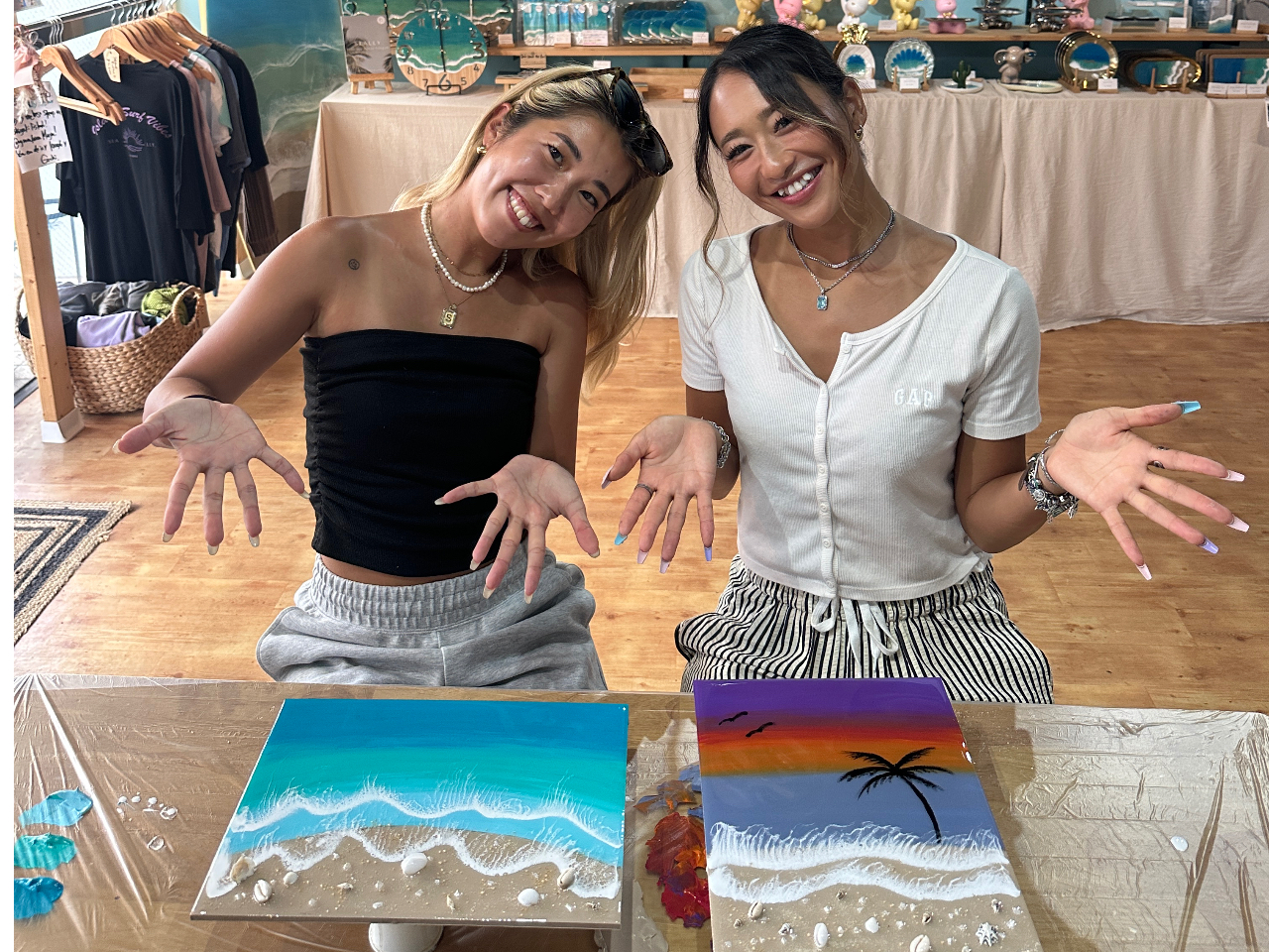 海のアートパネル　レジンアート　オーシャンレジンアート　石垣島の海　横 海のアートパネル レジンアート オーシャンレジンアート 石垣島