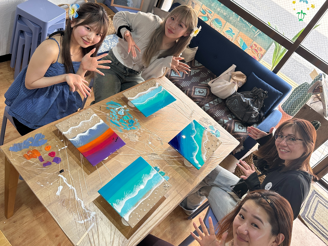 石垣島/レジンアート体験】完全オリジナル！石垣島の海を形に