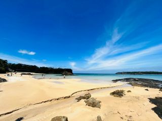 夏の体験場所のメインとなる三宇田海水浴場