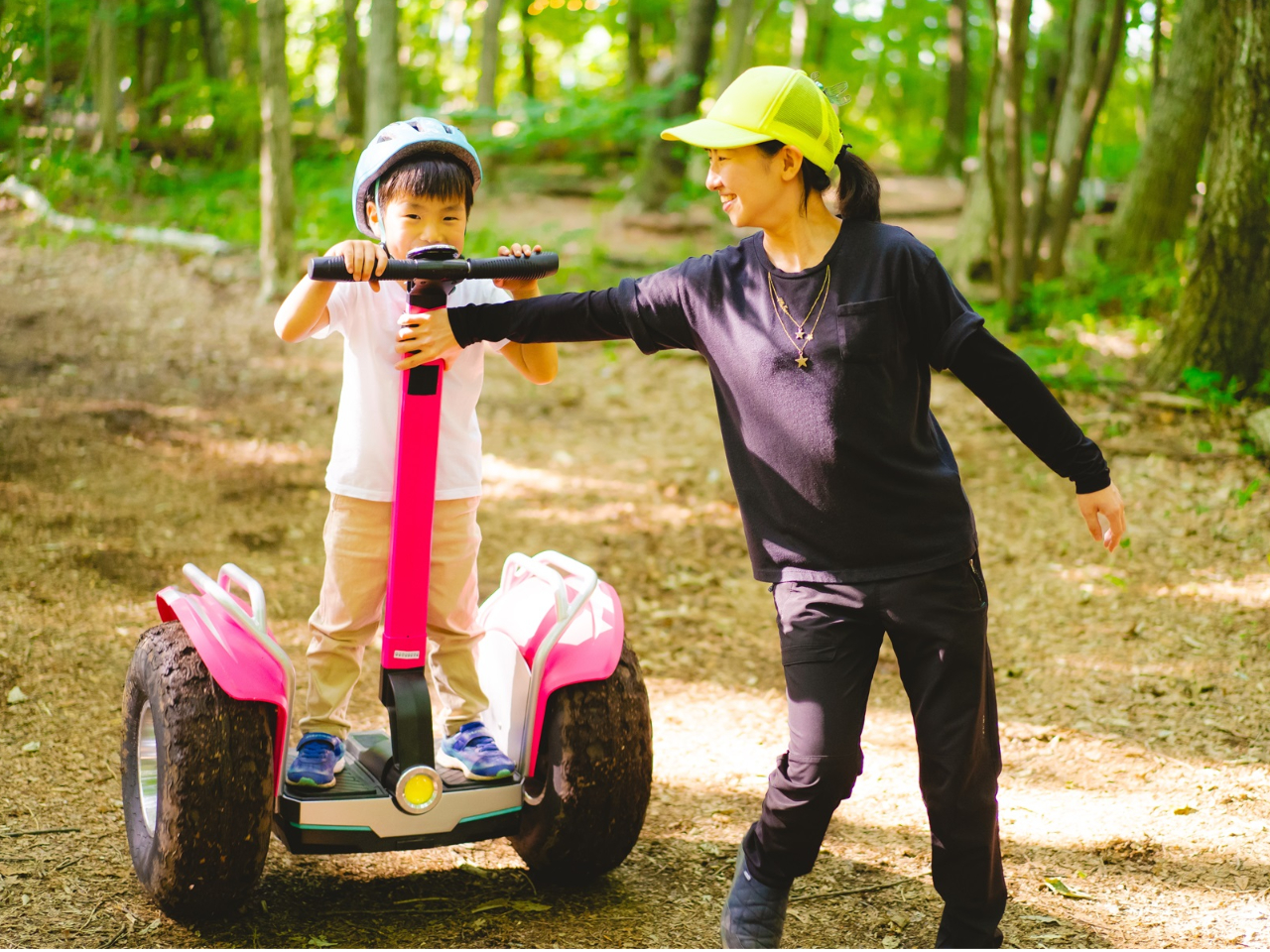 「うちの子乗れるかな?」と思ったらまずは来てください!テスト乗車で乗れれば体験OKです!