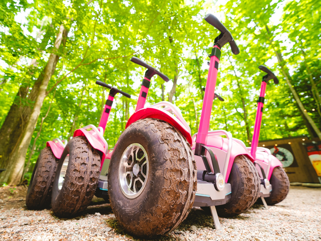 大きいタイヤだからこその安定度!