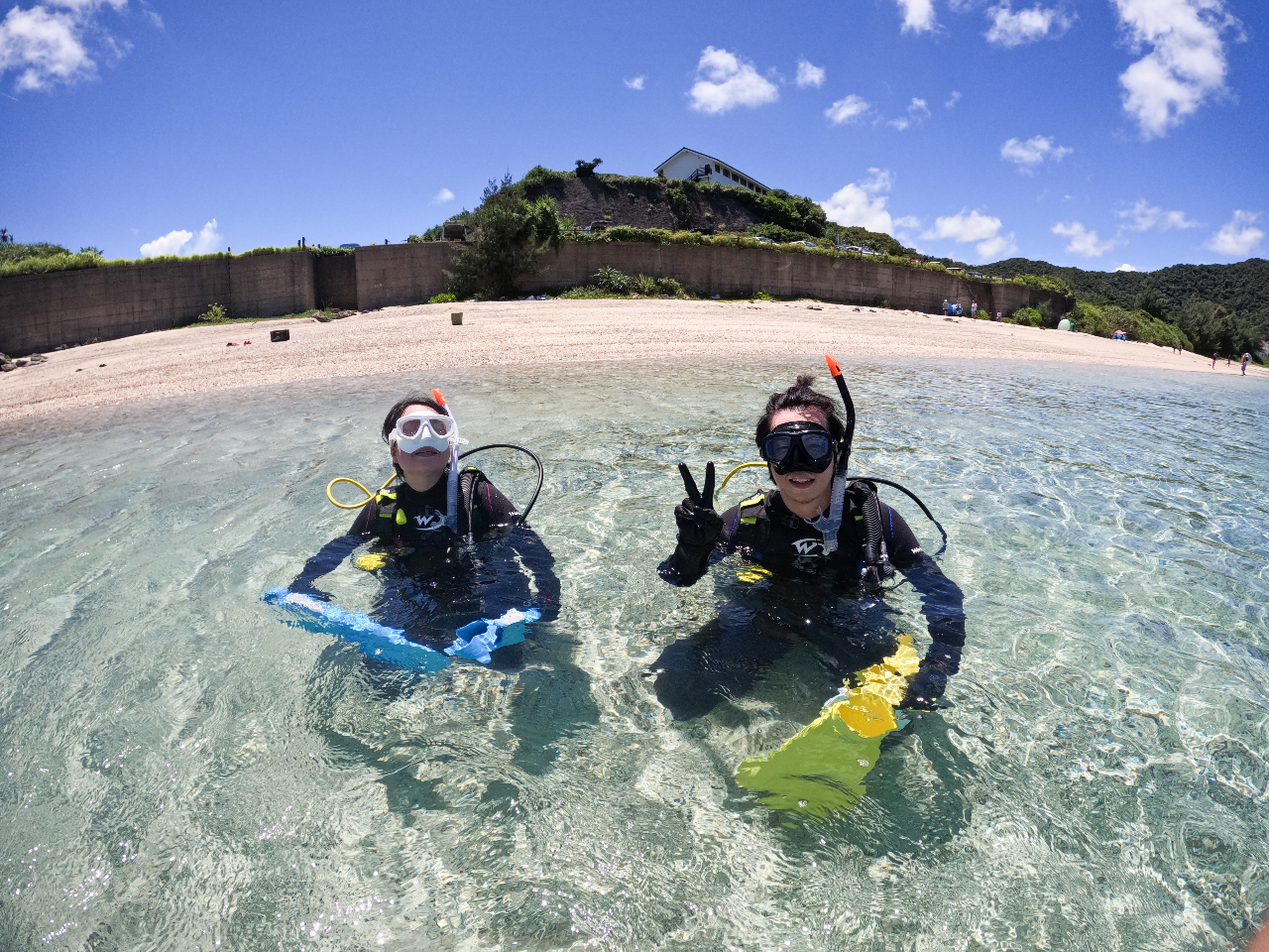 水慣れする練習時間もたっぷりあるので初心者でも安心♪