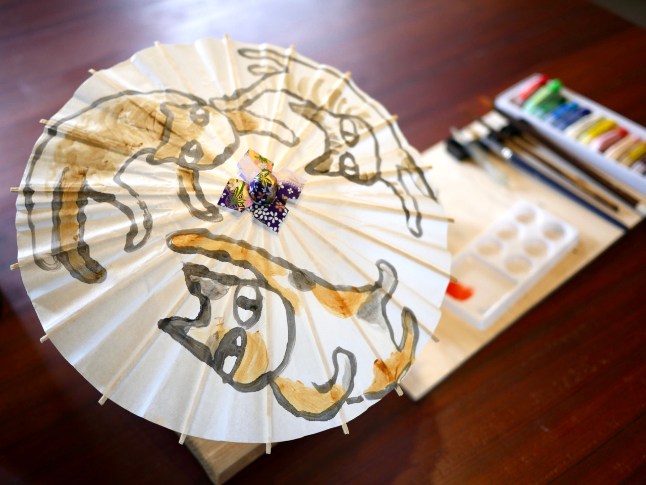 【石川県・金沢市】 ~ミニ傘の絵付け体験♪ ~