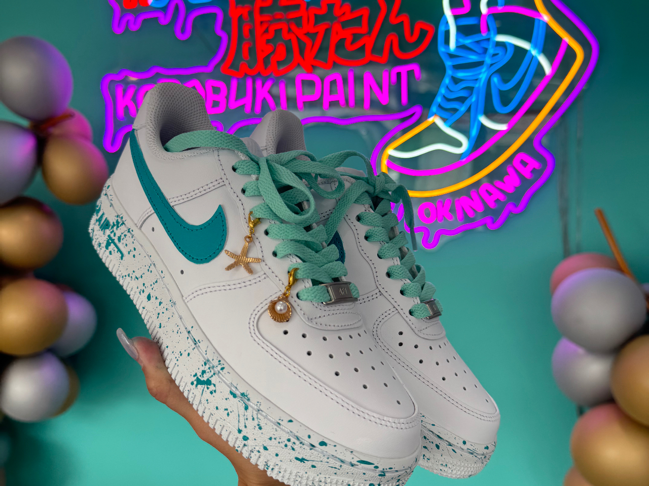 カラー&スプラッシュ(紐、チャームはオプション)