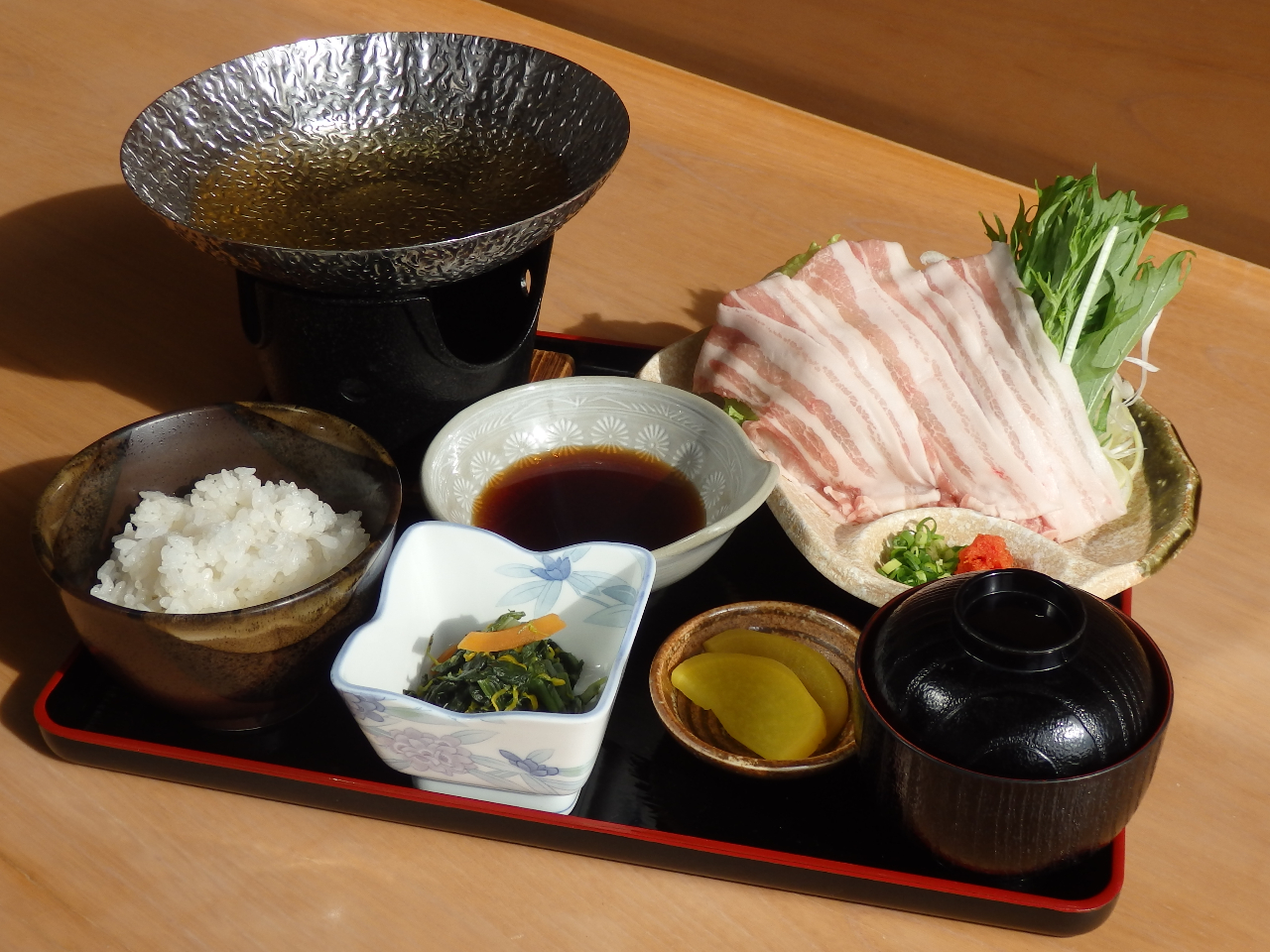 百花の里城山温泉満喫プラン《新発田産パイオニアポークしゃぶしゃぶ》ファミリー、友...