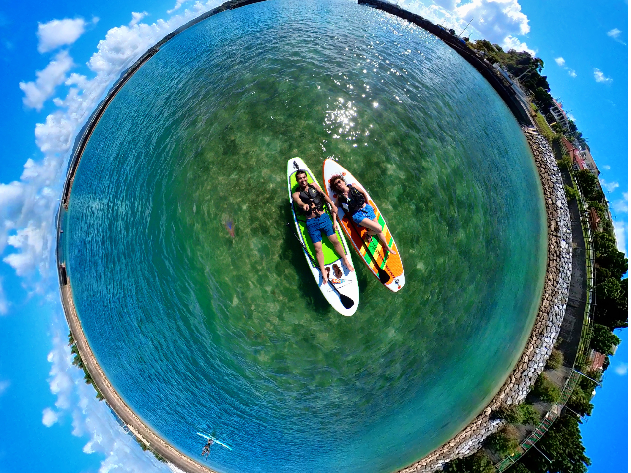 360カメラでドローン風撮影!