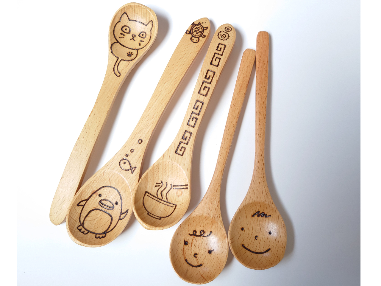 【午後】木のオリジナルデザインスプーン作成体験