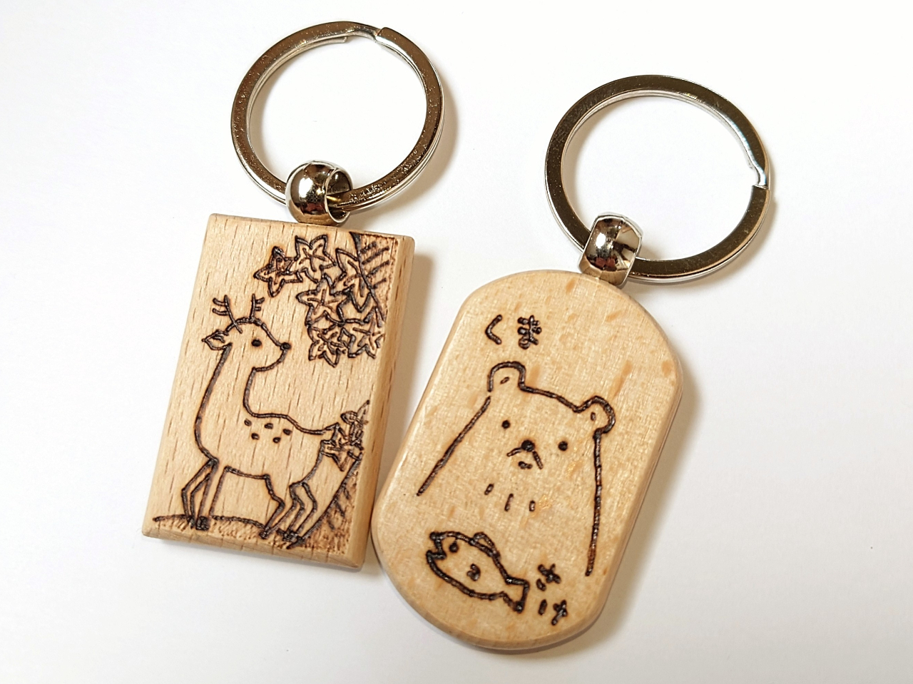 午後】木のオリジナルデザインキーホルダー作成体験/クラフト