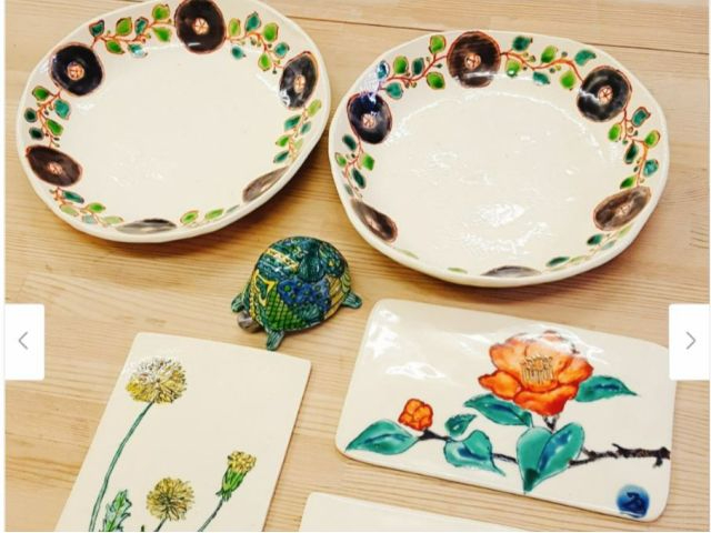 【長岡市】*陶芸体験*描いていてみよう!上絵付コース