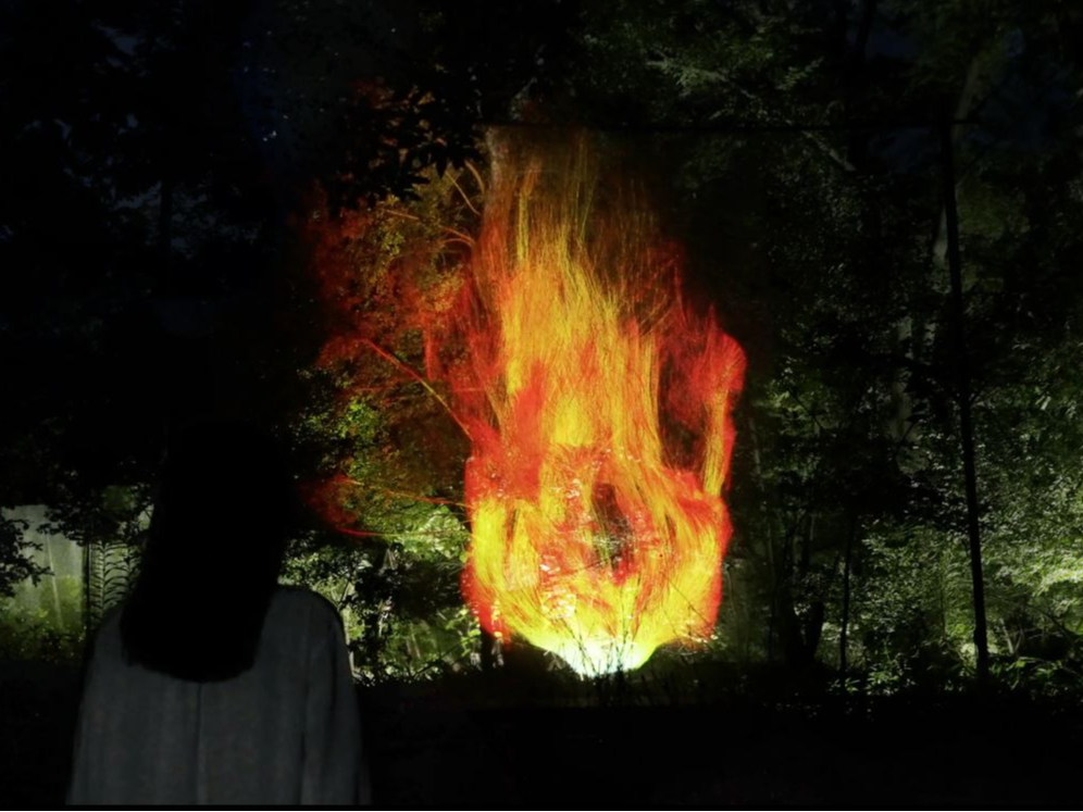 �X�ɜ߈˂��鉊 - �񎟗� /�sDistributed Fire�t�̃A�v���������č�i�̉��ɋ߂Â��ƁA�X�}�[�g�t�H���ɉ����Ƃ���A��i�������A�邱�Ƃ��ł���B