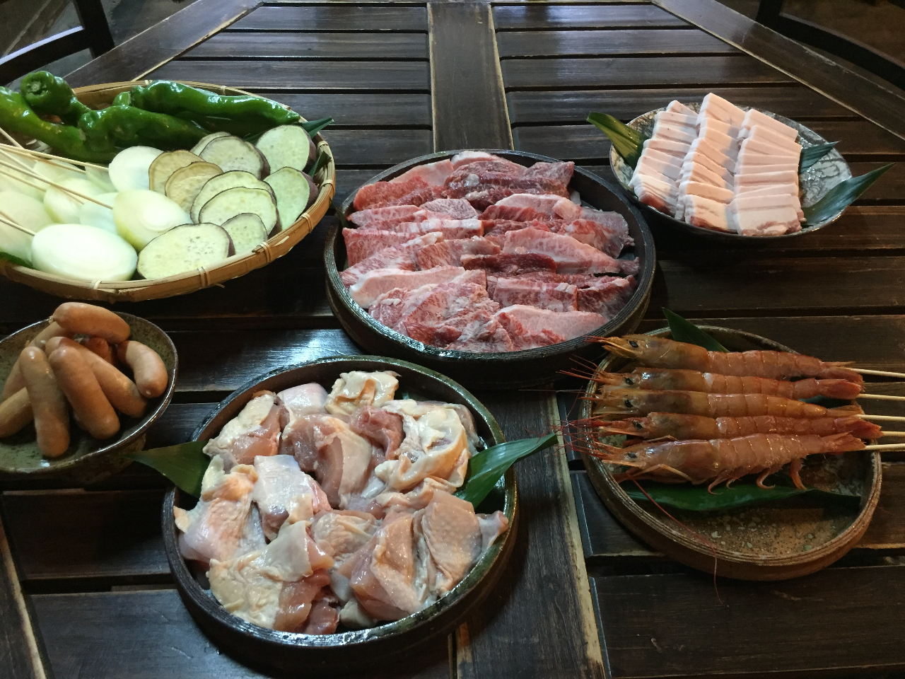 みんなでわいわいBBQ♪(※食材は季節により異なります)