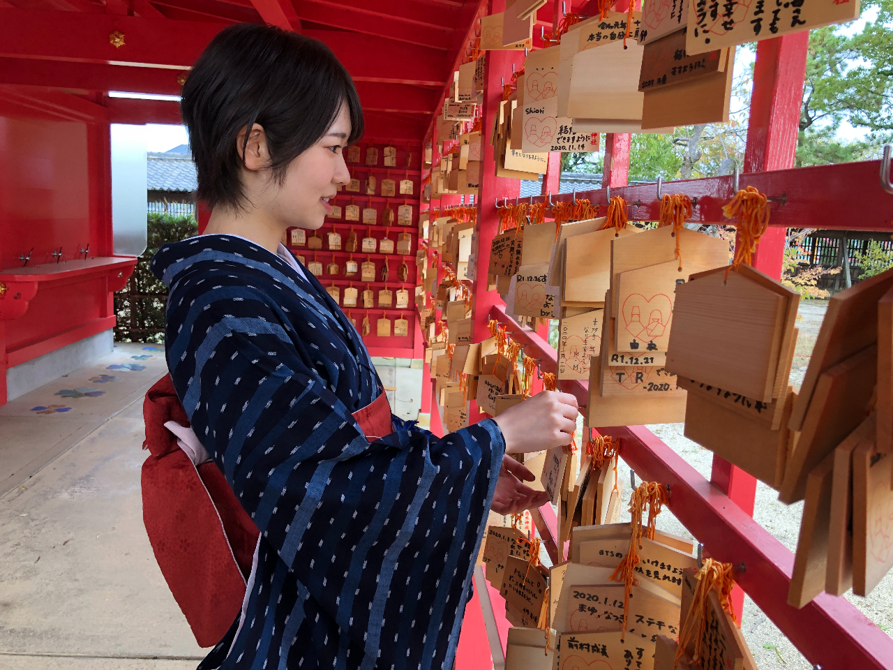 女性限定】久留米絣 着物着付け & 恋木神社・水田天満宮散策!!<着物×町