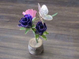 作品例 バラ 4つのパーツをつくり重ねます