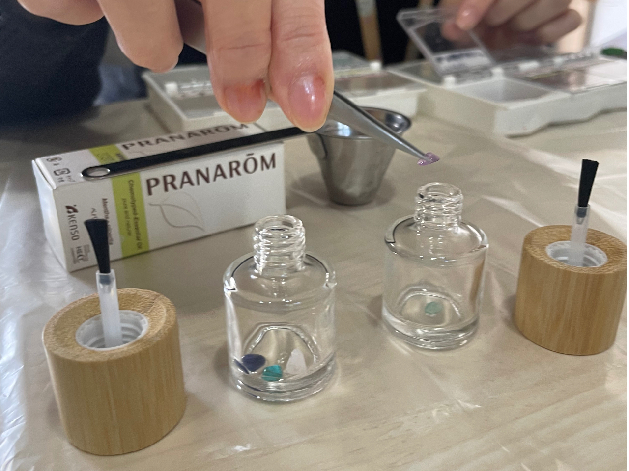 天然石選びも楽しい